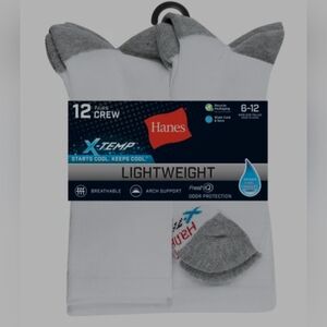 Hanes XTemp Crew Socks